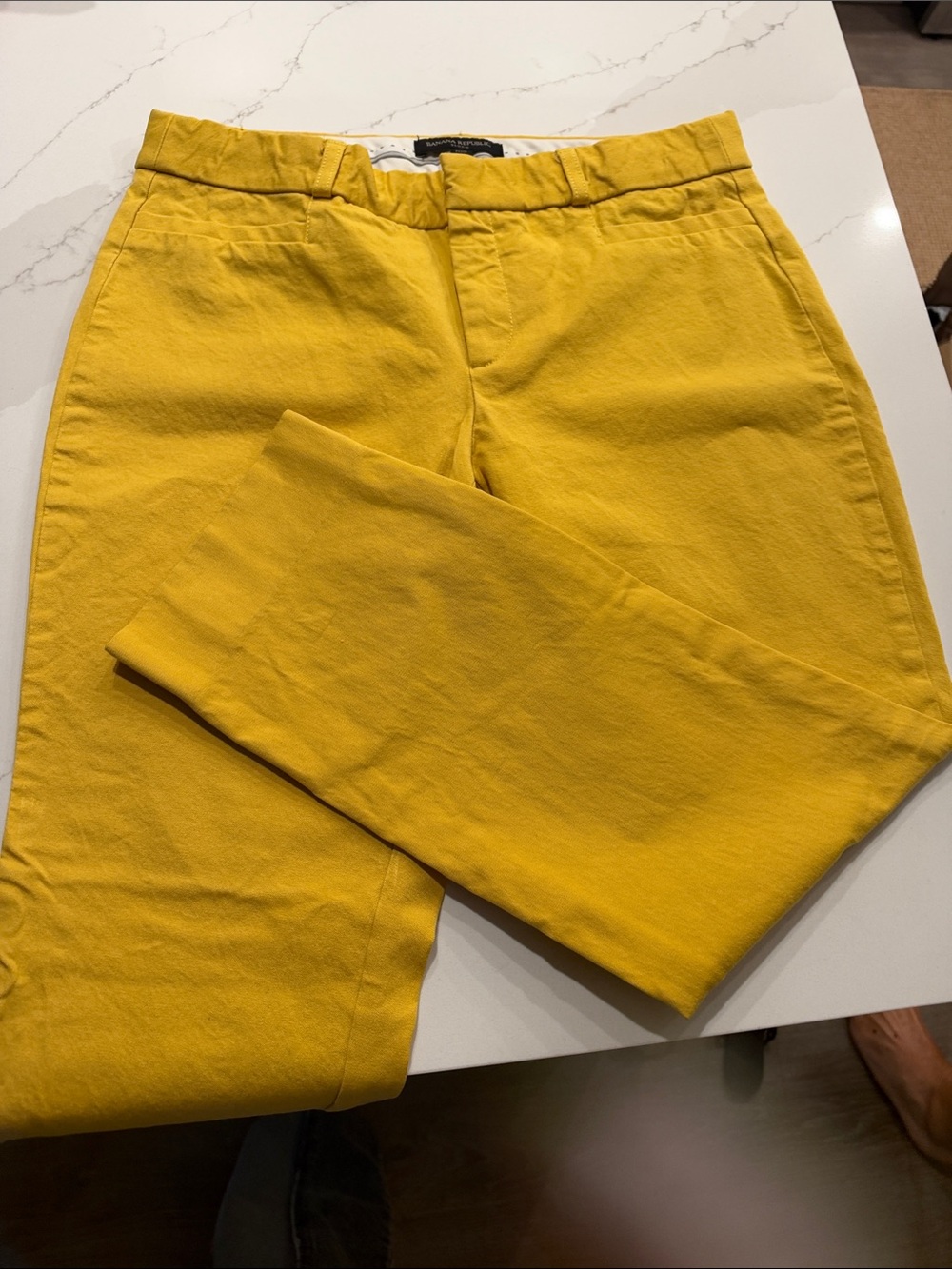 Banana Republic womens Yellow Chinos